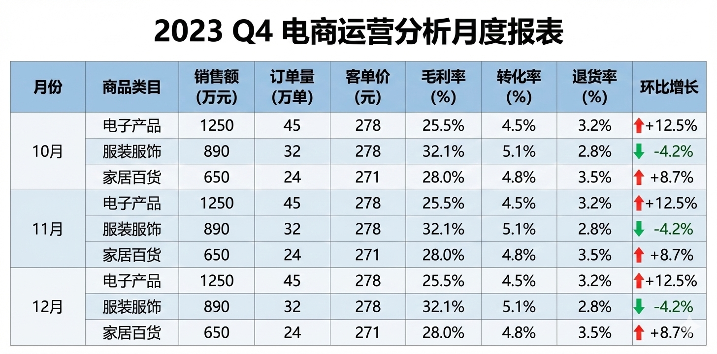 电商转化漏斗分析示例